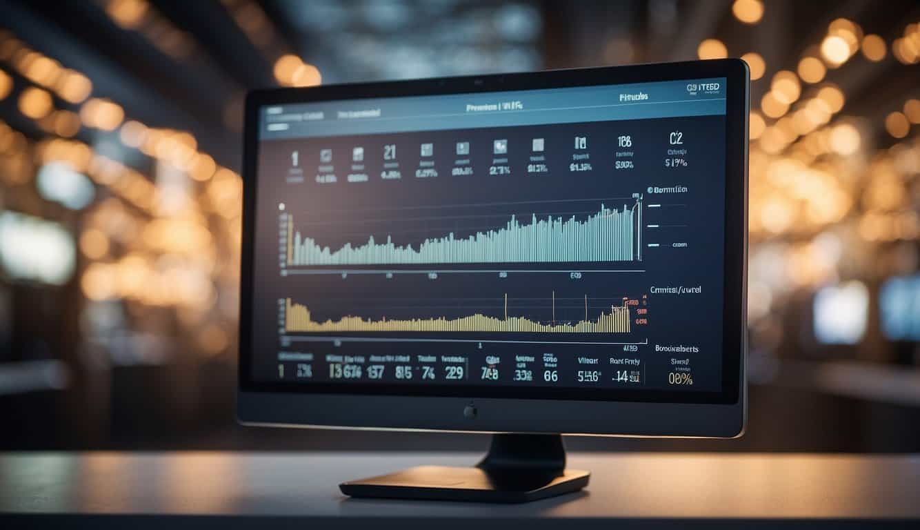 A computer screen displaying various marketing channels with conversion data and performance metrics