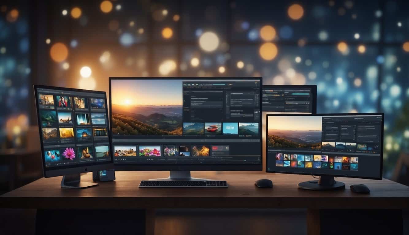 A computer screen displaying various graphic design plugins integrated with marketing tools
